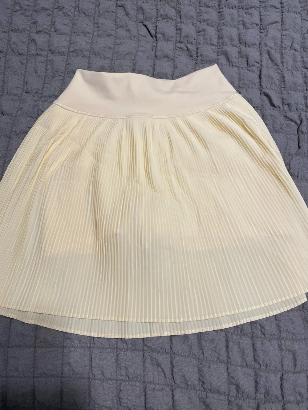 Pleated yellow Women's Skirt - Elegant A-Line Style